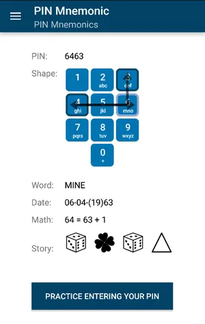 PIN Mnemonic Privacy Friendly